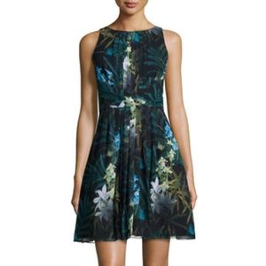 TED BAKER LONDON Floral Chiffon Dress Size 2/4(US)